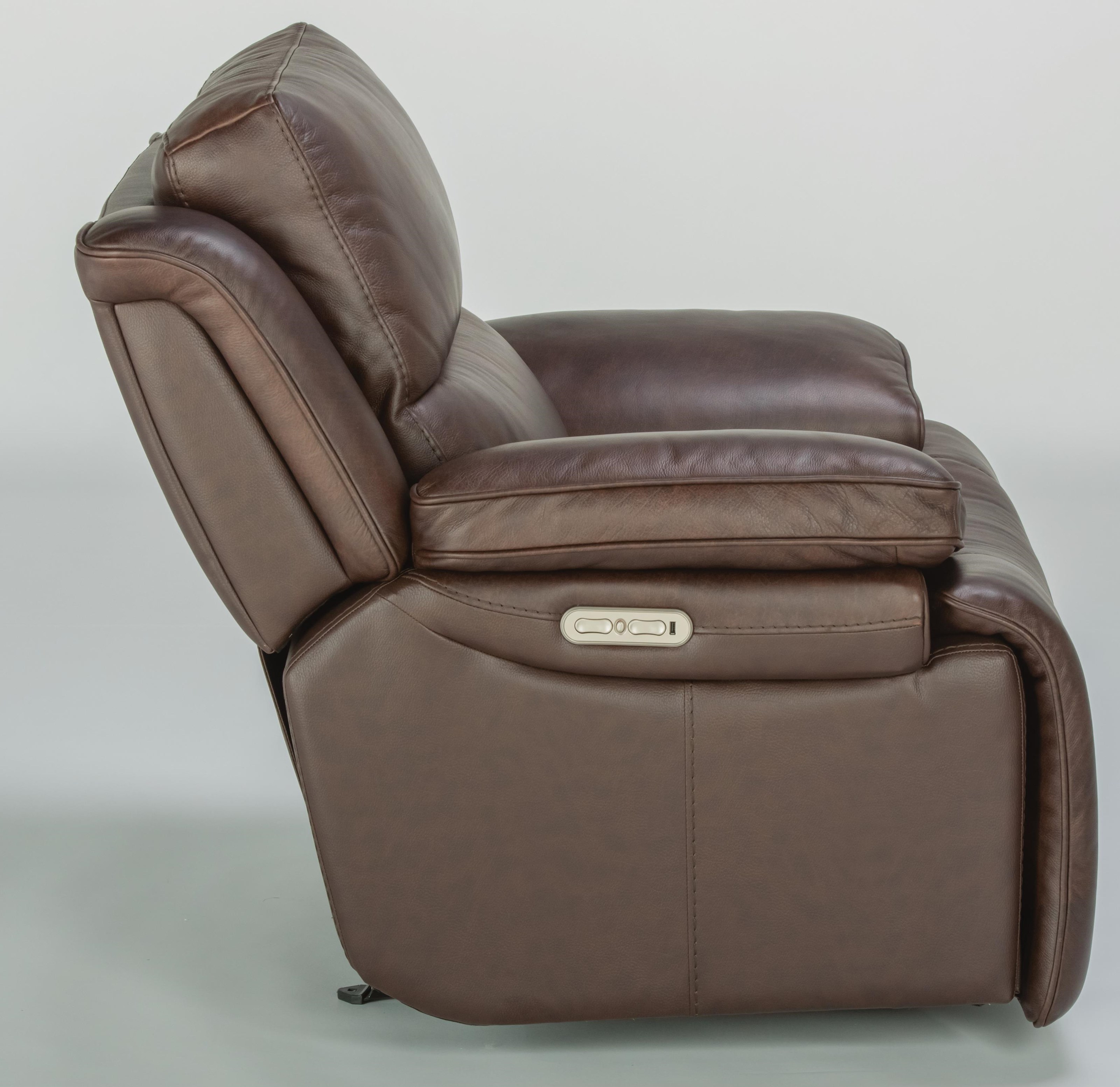 Flexsteel Apollo Casual Power Gliding Recliner with Power Headrest and